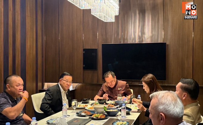 “อนุทิน” โชว์ปึ้ก! กินข้าว “เนวิน-สันติ” ตอกย้ำร่วมงาน “ภูมิใจไทย” แน่