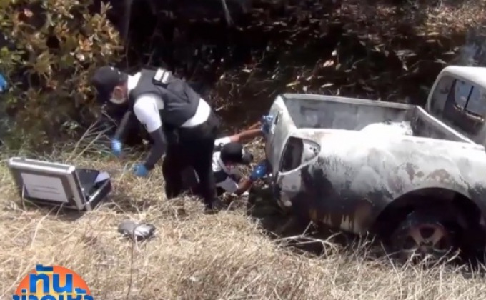 พบรถคนร้ายยิง นายก อบต.ปิยามุมัง ถูกเผาอำพรางคดี