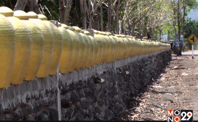 หนึ่งเดียวในโลก รั้วไหสีทองที่วัดลพบุรี