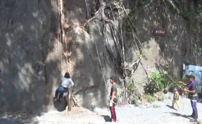 แหล่งท่องเที่ยวใหม่ โรยตัวปีนผาที่เขาบอฆ๊ะ