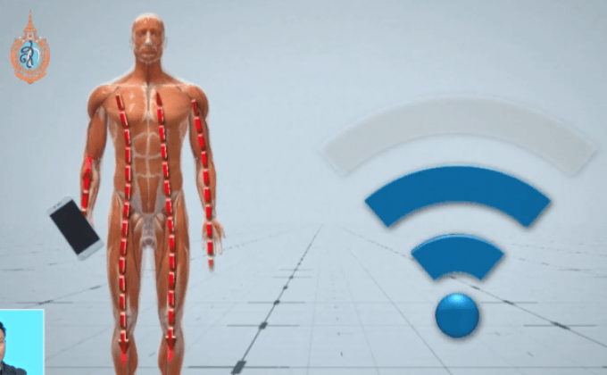 เทคโนโลยีส่งข้อมูลผ่านร่างกายมนุษย์