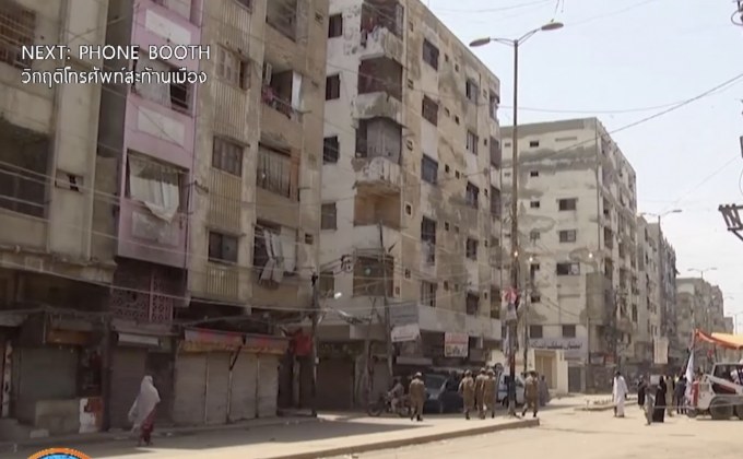 เหตุตึกถล่มในปากีสถาน คร่า 13 ชีวิต