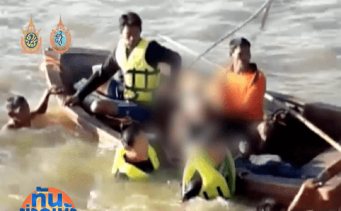 สลด! เด็กหนุ่มจมน้ำดับในฝายน้ำล้น หลังว่ายเก็บรองเท้า