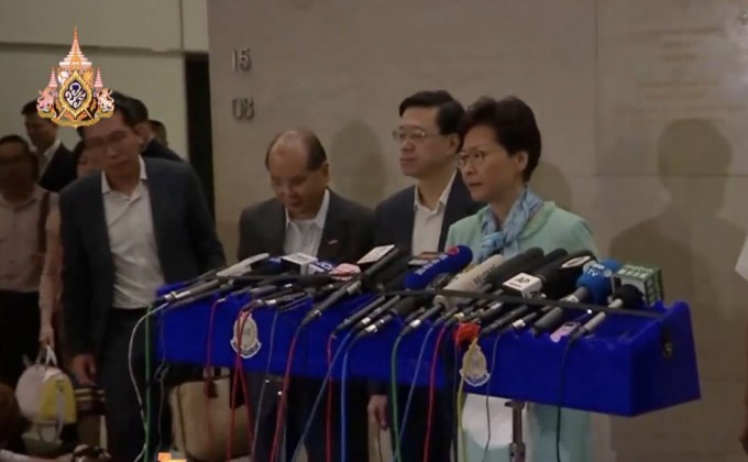 ​ผู้บริหารฮ่องกงประณามกลุ่มผู้ประท้วงที่บุกรุกอาคารรัฐสภา