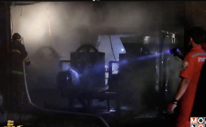 ไฟไหม้โรงงานผลิตน้ำมันมะพร้าว