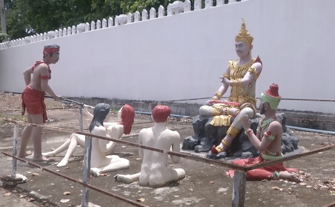 วัดเมืองพิจิตร สร้างรูปปั้นแดนนรกจำลอง