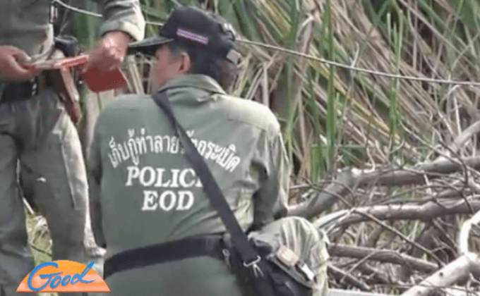 ชาวบ้านงมหอยเจอระเบิด 6 ลูก ย่านปทุมธานี