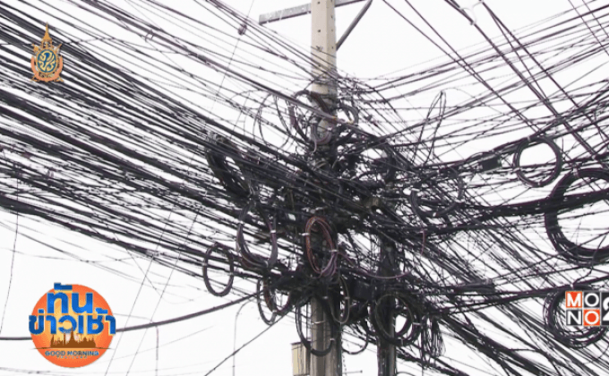 หลายพื้นที่เร่งนำสายไฟ-สายเคเบิ้ล ลงดิน