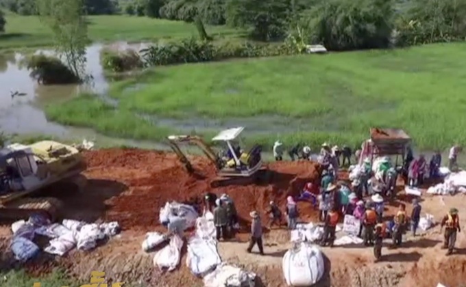 เสริมแนวป้องกันน้ำท่วม อ.เมืองขอนแก่น