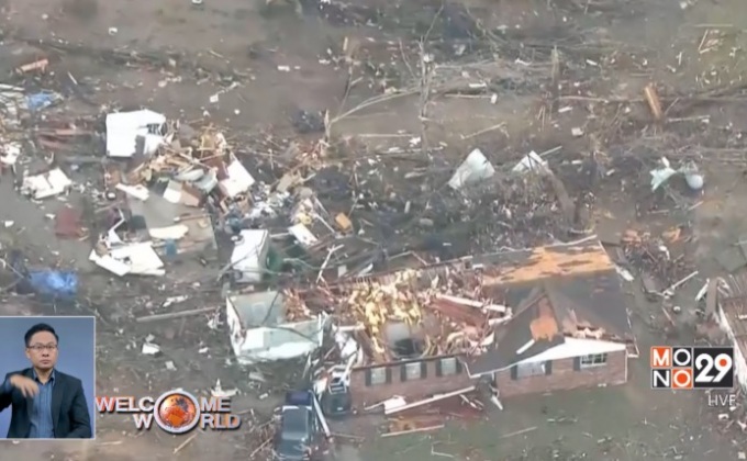 ทอร์นาโด 22 ลูกพัดถล่มเขตมิดเวสต์ของสหรัฐฯ