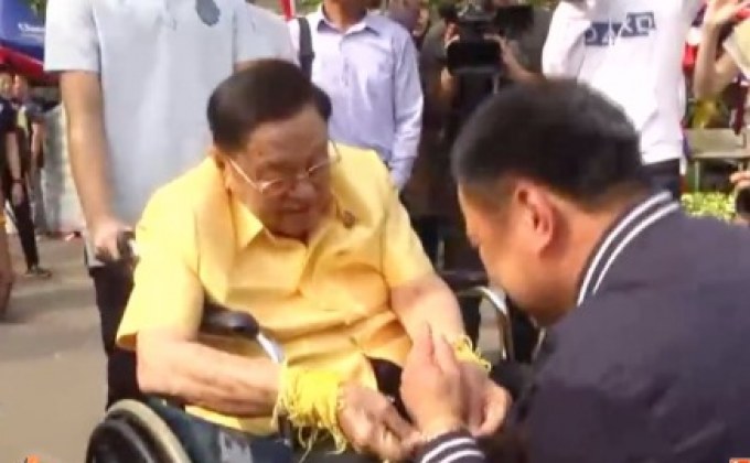 “ปู่ชัย” เปิดบ้านศิลาชัย ทำบุญวันเกิด 91 ปี