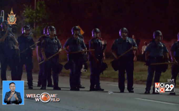 ประท้วงตำรวจยิงชายผิวสีในสหรัฐฯ