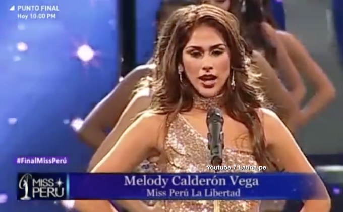 ผู้เข้าชิงมิสเปรูเผยสถิติความรุนแรงต่อผู้หญิง