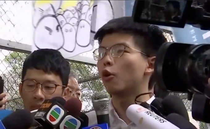 โจชัว หว่อง จะไปเข้าร่วมการชุมนุมในฮ่องกงหลังถูกปล่อยตัว