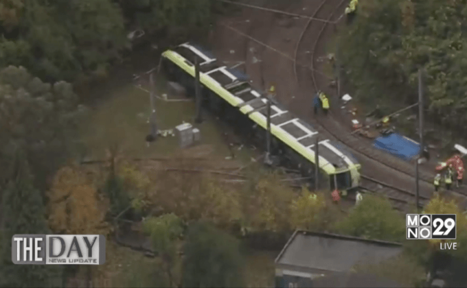 รถรางตกรางในอังกฤษ