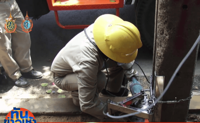 กฟน.รื้อถอนเสาไฟฟ้าถนนราชวิถี