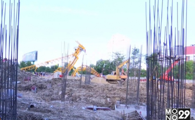 พบอุปกรณ์ล็อกข้อต่อเครนไม่ครบ ทำเครนถล่ม