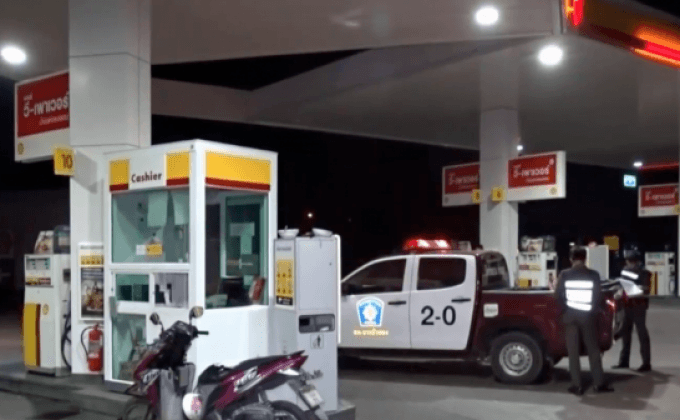 3 วัยรุ่นปล้นปั๊มน้ำมันย่านนนทบุรี