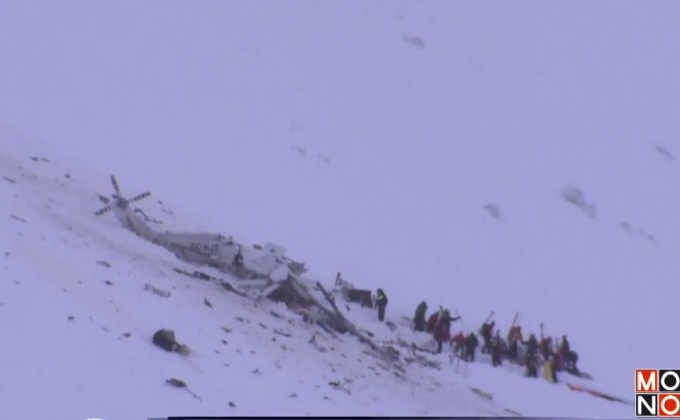 เฮลิคอปเตอร์กู้ภัยตกในอิตาลี