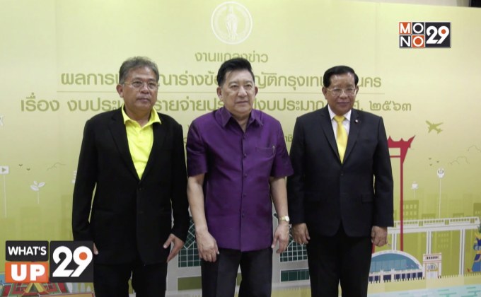 สภากรุงเทพมหานคร มีมติเห็นชอบงบประมาณรายจ่ายประจำปีงบประมาณ พ.ศ. 2563