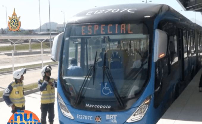 บราซิลเปิดตัว “รถบัส-โอลิมปิก เลน”