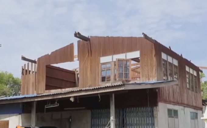 พายุฤดูร้อนถล่มโคราช เสียหายกว่า 80 หลังคาเรือน