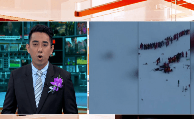 หิมะถล่มบนเทือกเขาแอลป์