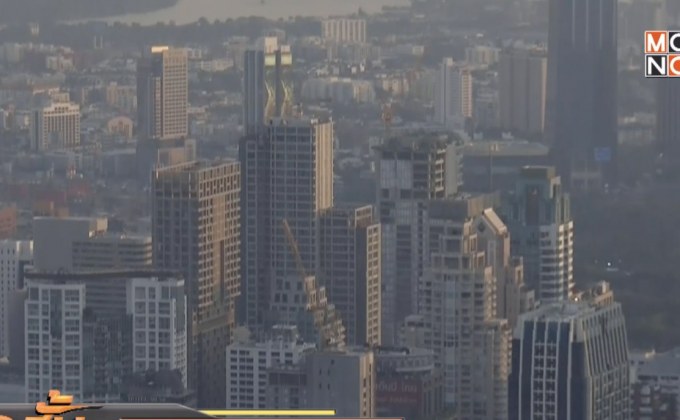 อากาศลอยตัวดีลมพัดอ่อนทำค่าฝุ่นละอองเจือจาง