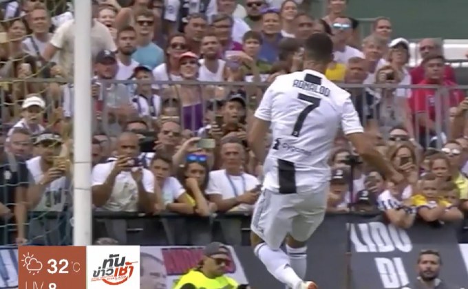 แฟนบอลปลื้มเห็น “โรนัลโด้” เบิกประตูให้ม้าลาย