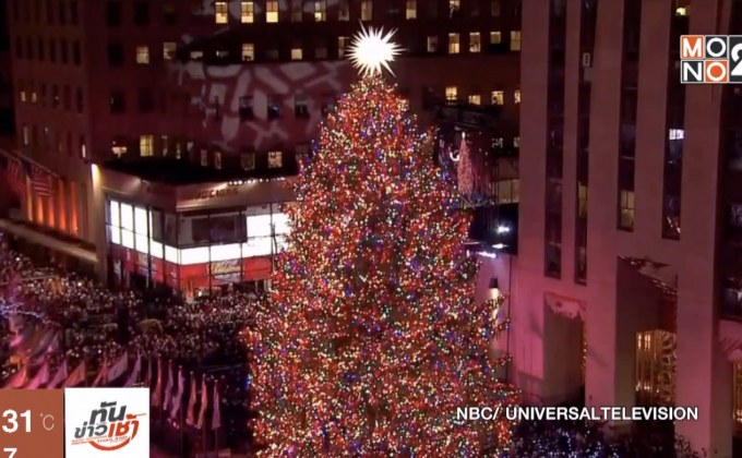 นิวยอร์กเริ่มเปิดไฟต้นคริสต์มาส