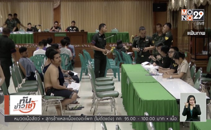 กองทัพบกแถลงความพร้อมเกณฑ์ทหารปี 61