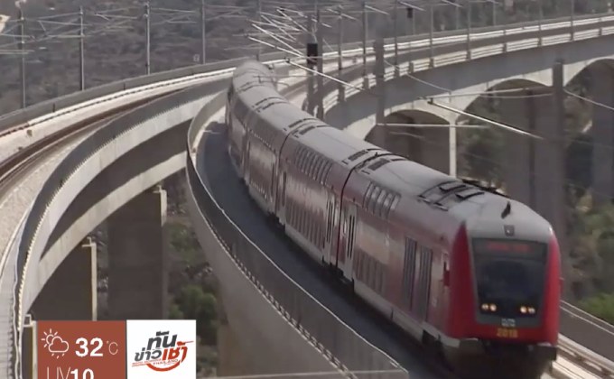 อิสราเอลเปิดใช้รถไฟความเร็วสูงเชื่อมสนามบิน-เยรูซาเลม