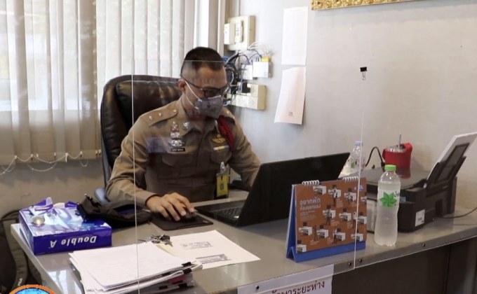 สถานีตำรวจเข้มมาตรการลดไวรัสแพร่ระบาด