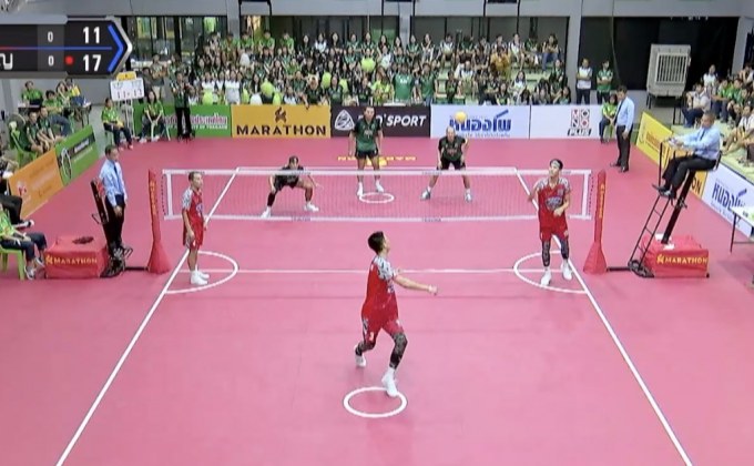 “อำนาจเจริญ” บุกแบ่งแต้ม “ราชบุรี” ศึกตะกร้อไทยแลนด์ ลีก