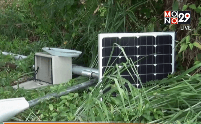 โจรแสบขโมยแบตเตอรี่ไฟฟ้า