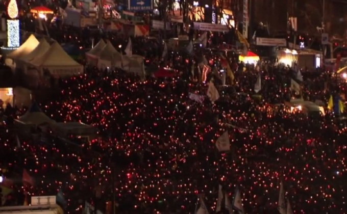 ประท้วงขับปธน.เกาหลีใต้