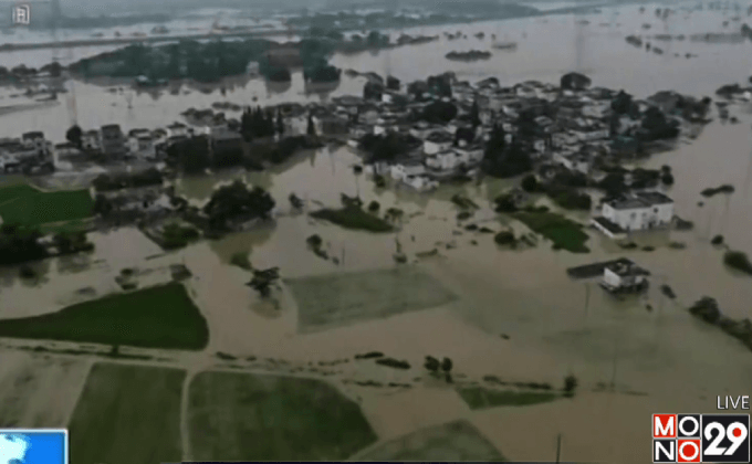 ฝนตกหนักในจีน ตายแล้ว 61 คน