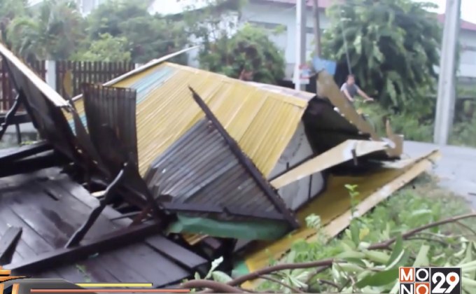 พายุพัดถล่มหลายจังหวัดภาคกลาง