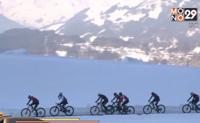 แข่งปั่นจักรยานท้าหิมะบนเทือกเขาแอลป์