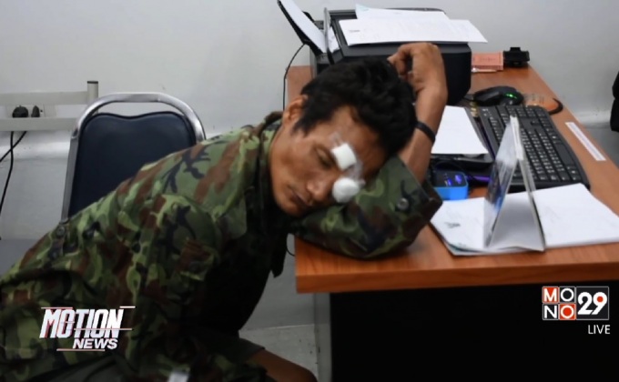 ชายถูกตำรวจอาสารุมทำร้าย จ.อ่างทอง