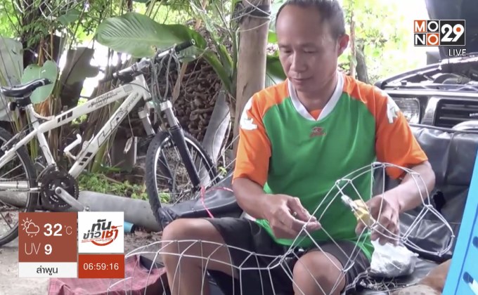 ชาวพะเยาโชว์ฝีมือดัดโครงลวดรูปสัตว์