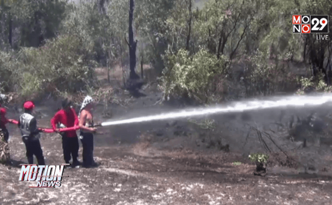 เฝ้าระวังไฟไหม้ป่าพรุ จ.พังงา