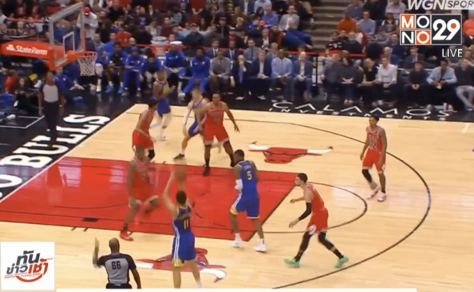 “ธอมป์สัน” ส่อง 3 แต้มสถิติ NBA นำนักรบพิชิตกระทิง