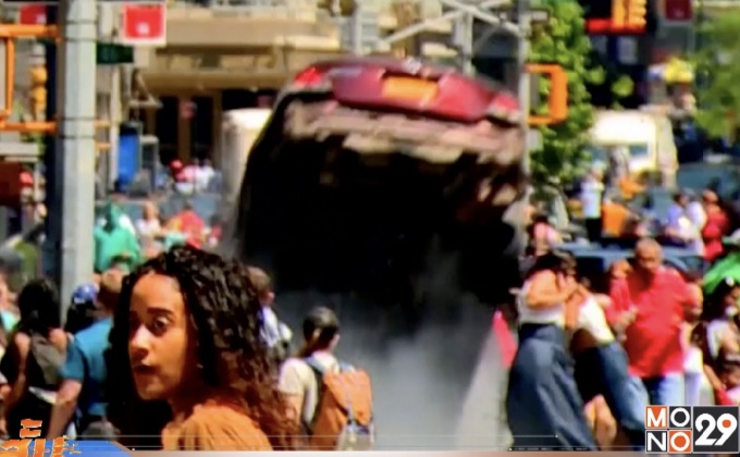 รถพุ่งชนคนย่านไทม์สแควร์ในสหรัฐฯ