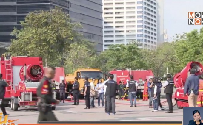 กทม. ระดมฉีดน้ำ หวังลดค่าฝุ่นละออง