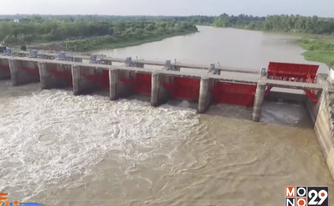 เขื่อนยโสธรเปิดประตูเร่งระบายน้ำ