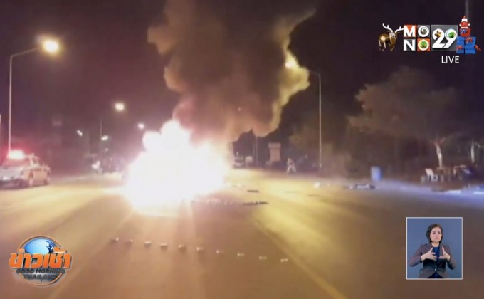 บิ๊กไบค์พุ่งชนกระบะ