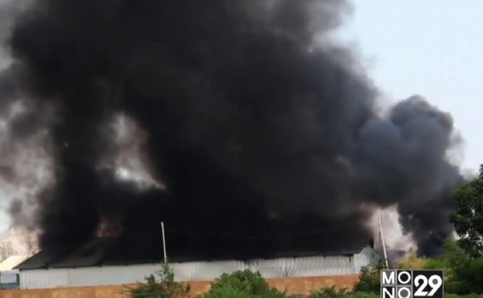 เพลิงไหม้โรงงานกำจัดกากขยะอุตสาหกรรม จ.ราชบุรี