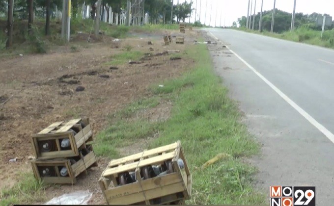 ชาวบ้านค้านตั้งเสาไฟฟ้าแรงสูง จ.นครราชสีมา