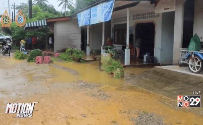 น้ำป่าท่วมบ้านเรือน-ที่ท่องเที่ยว 2 จังหวัดภาคใต้